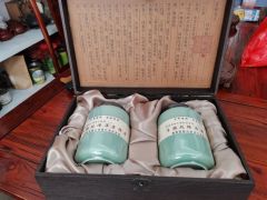 丰顺县洋西坑陈年老绿茶400克陶瓷礼品装图6